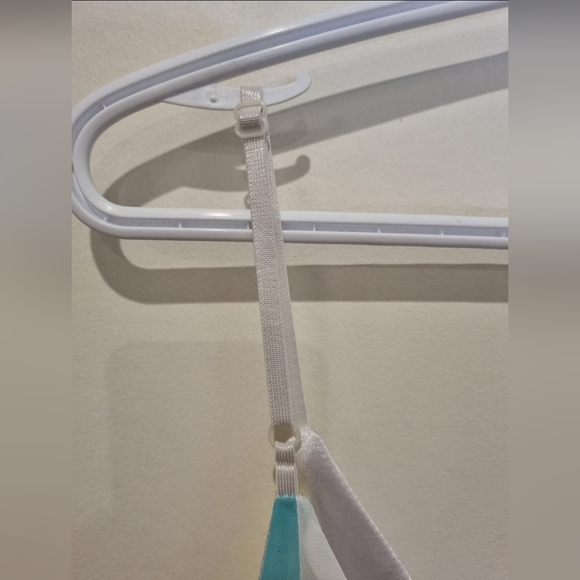 Pastel rainbow spaghetti strap dress size L - Picture 3 of 4